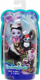 Mattel Κούκλα Enchantimals Sage Skunk & Caper για 4+ Ετών
