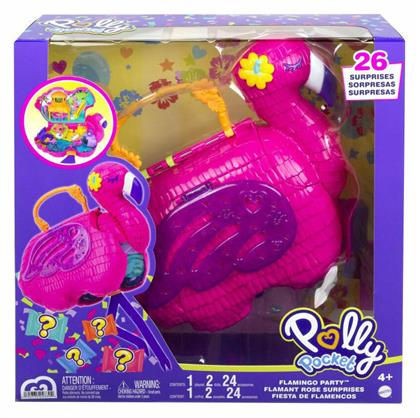 Mattel Παιχνίδι Μινιατούρα Flamingo Party Polly Pocket για 4+ Ετών (Διάφορα Σχέδια) 1τμχ
