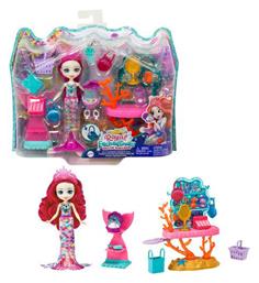 Mattel Παιχνίδι Μινιατούρα Ocean Kingdom Ocean Treasures Shop Doll & Accessories Enchantimals για 4+ Ετών (Διάφορα Σχέδια) 1τμχ