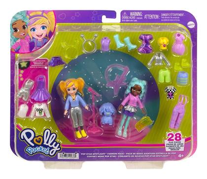 Mattel Παιχνίδι Μινιατούρα Polly Pocket Pop Star Spotlight Fashion για 4+ Ετών