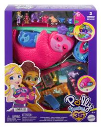 Mattel Παιχνίδι Μινιατούρα Polly Pocket Θήκη Τσαντάκι Sloth