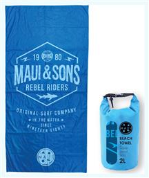 Maui & Sons Rebel Riders Πετσέτα Σώματος Microfiber Μπλε 180x90εκ.