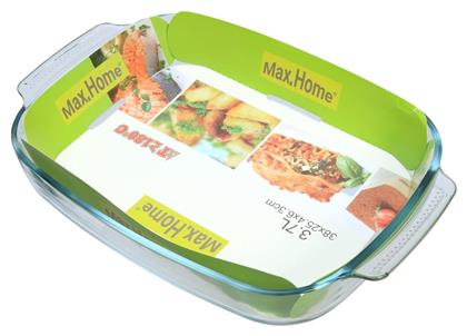 Max Home Ορθογώνιο Πυρίμαχο Σκεύος Γυάλινο 3700ml από το Designdrops