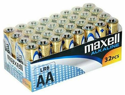 Maxell Αλκαλικές Μπαταρίες AA 1.5V 32τμχ από το Public