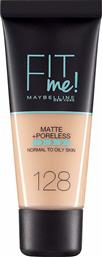 Maybelline Fit Me Matte + Poreless Liquid Make Up 128 Warm Nude 30ml