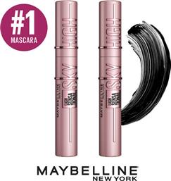 Maybelline Lash Sensational Sky High Mascara για Μήκος 01 Black 2x7.5ml από το Attica The Department Store