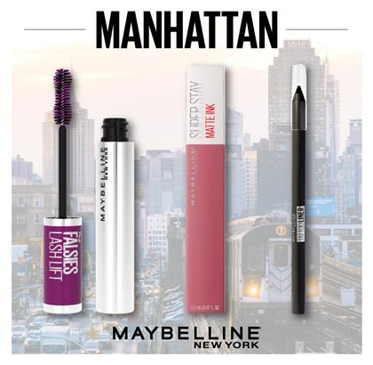 Maybelline Manhattan Σετ Μακιγιάζ για Μάτια & Χείλη 3τμχ