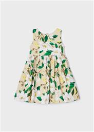 Mayoral Παιδικό Φόρεμα Floral Αμάνικο Μπεζ