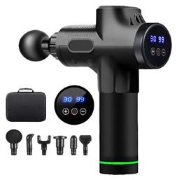 MDHL Massage Gun Πιστόλι Μασάζ για τα Πόδια, το Σώμα & τα Χέρια με Δόνηση Μαύρο