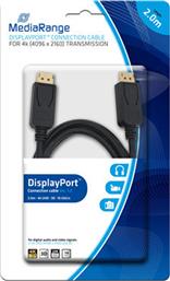 MediaRange Cable DisplayPort male - DisplayPort male 2m (MRCS159) από το Public