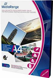 MediaRange Φωτογραφικό Χαρτί Dual Side Matte A4 (21x30) 200gr/m² για Εκτυπωτές Inkjet 50 Φύλλα από το Public