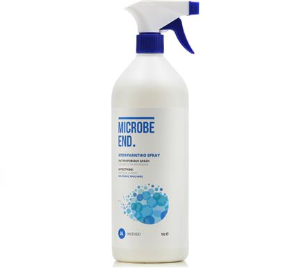 Medisei Microbe End Καθαριστικό Spray Γενικής Χρήσης με Απολυμαντική Δράση 1lt