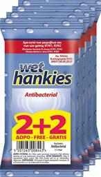 ΜΕΓΑ Wet Hankies Clean & Protect Antibacterial 2 & 2 Δώρο 60τμχ από το Pharm24