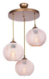 Megapap Riordan Κρεμαστό Φωτιστικό Χρυσό 30x30x65εκ. από το Designdrops
