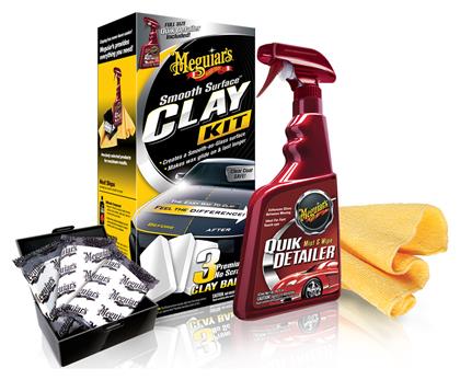 Meguiar's Πηλός Καθαρισμού για Αμάξωμα Smooth Surface Clay Kit