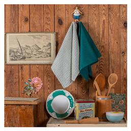 Melinen Carrot Πετσέτα Κουζίνας από 100% Βαμβάκι Teal 45x65cm 2τμχ από το Katoikein