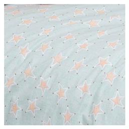 Melinen Mini Stars Βρεφικό Σεντόνι Λίκνου Βαμβακερό Γαλάζιο 85x110εκ.