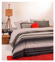 Melinen Σετ Σεντόνια King Size με Λάστιχο 180x200x32εκ. Casual Line Suman Grey 4τμχ