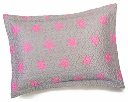 Melinen Star Σετ Παιδικές Μαξιλαροθήκες 50x70εκ. Pink - Grey