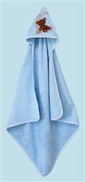 Melinen Βρεφική Κάπα-Μπουρνούζι με Κουκούλα Ted Μπλε