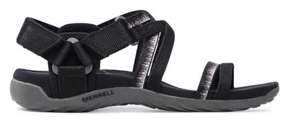 Merrell Terran 3 Δερμάτινα Γυναικεία Σανδάλια σε Μαύρο Χρώμα από το Epapoutsia