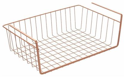 Metaltex Kanguro Βάση Οργάνωσης Κουζίνας Μεταλλική σε Ροζ Χρυσό Χρώμα 14x40x14cm