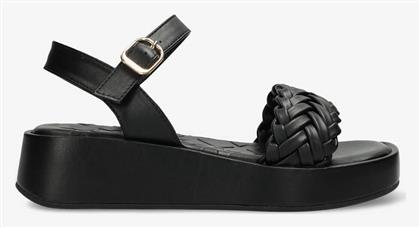 Mexx Lily Γυναικεία Σανδάλια με Λουράκι Flatforms σε Μαύρο Χρώμα από το Z-mall