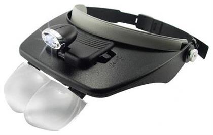 MG81001A Γυαλιά Εργασίας Μεγεθυντικά με Διάφανους Φακούς και Led Φως από το Public