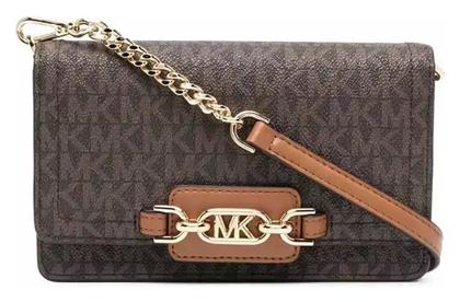 Michael Kors Γυναικεία Flap Bag Χιαστί Καφέ