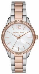 Michael Kors Layton Ρολόι Μπαταρίας με Μεταλλικό Μπρασελέ