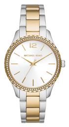 Michael Kors Layton Ρολόι με Μεταλλικό Μπρασελέ Ασημί/Χρυσό