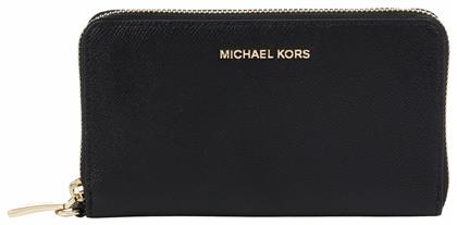 Michael Kors Μεγάλο Δερμάτινο Γυναικείο Πορτοφόλι Μαύρο