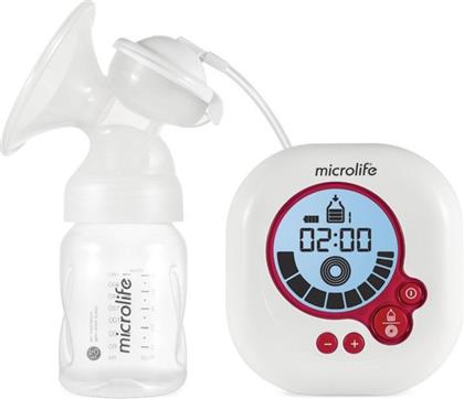 Microlife Ηλεκτρικό Απλό Θήλαστρο BC200 Comfy Μπαταρίας και Ρεύματος Χωρίς BPA Λευκό 180ml