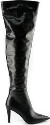 Migato Γυναικείες Μπότες Πάνω Απο Το Γόνατο σε Μαύρο Χρώμα από το MyShoe