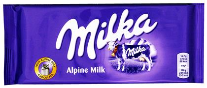 Milka Alpine Milk Σοκολάτα Γάλακτος 100gr