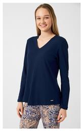 Minerva Χειμερινό Γυναικείο Σετ Πιτζάμας Βαμβακερό