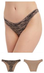 Minerva Rio Fimelle Γυναικεία Slip 2Pack Animal Mocca