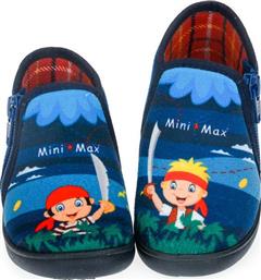 Mini Max Ανατομικές Παιδικές Παντόφλες Μποτάκια Μπλε Jack