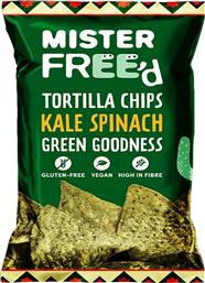 Mister Free'd Nachos με Γεύση Kale Spinach Χωρίς Γλουτένη 135gr από το e-Fresh