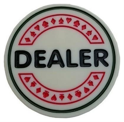 Modiano Dealer Button Πλαστικό Λευκό από το Plus4u