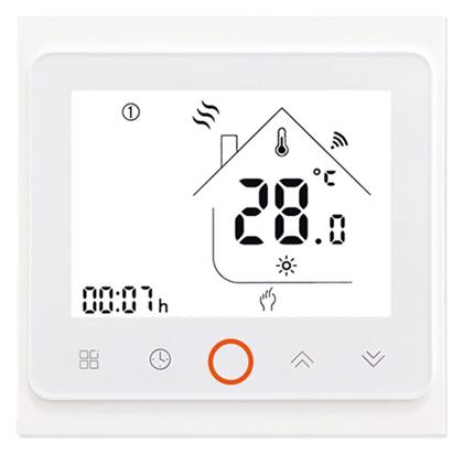 MOES BHT-002-GCLW Ψηφιακός Θερμοστάτης Χώρου Smart με Οθόνη Αφής και Wi-Fi