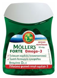 Moller's Forte Omega 3 Μουρουνέλαιο και Ιχθυέλαιο 10mg 60 κάψουλες