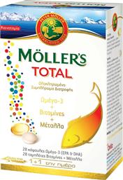 Moller's Total Ιχθυέλαιο Ωμέγα 3 28 κάψουλες Βιταμίνες & Μέταλλα 28 ταμπλέτες από το Pharm24