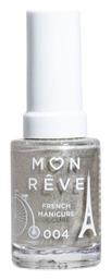 Mon Reve French Manicure Gloss Βερνίκι Νυχιών για Γαλλικό Μανικιούρ 004 Silver Tip 13ml από το Pharm24