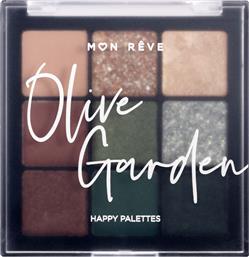 Mon Reve Happy Palettes Παλέτα Σκιών Ματιών 06 Olive Garden 15gr από το Galerie De Beaute