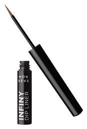 Mon Reve Infiny Dip Waterproof Πινέλο Eye Liner No.14 Real Brown 2ml