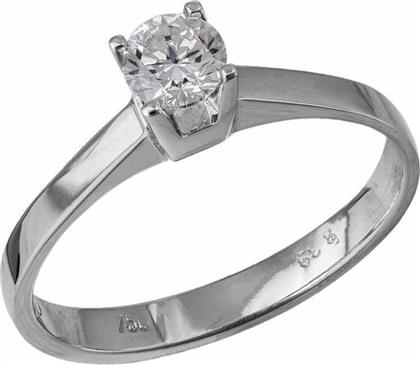 Μονόπετρο δαχτυλίδι Κ18 με διαμάντι μπριγιάν 034367 034367 Χρυσός 18 Καράτια από το Kosmima24