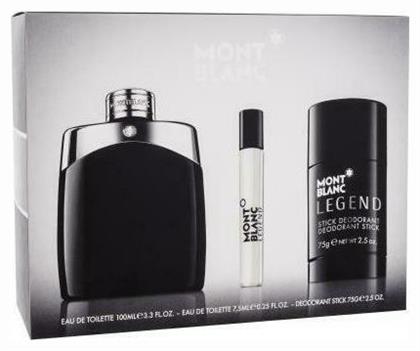 Mont Blanc Legend Pour Homme Ανδρικό Σετ με Eau de Toilette 3τμχ