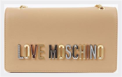 Moschino Γυναικεία Τσάντα Ώμου Μπεζ