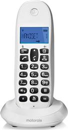 Motorola C1001LB Ασύρματο Τηλέφωνο Λευκό